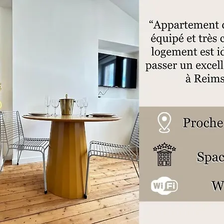 Ete Magnifique T2 Equipe Proche Centre-ville Apartamento Reims